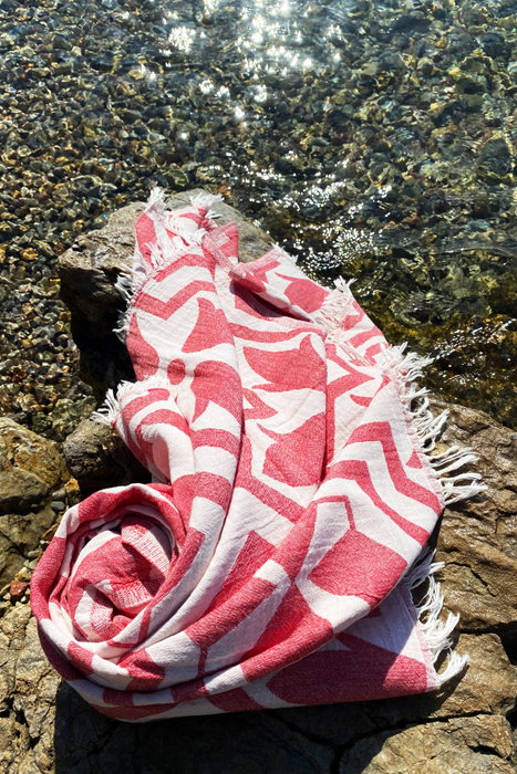 Mijölnir Toalla de Playa Fouta Lalezar - Rojo